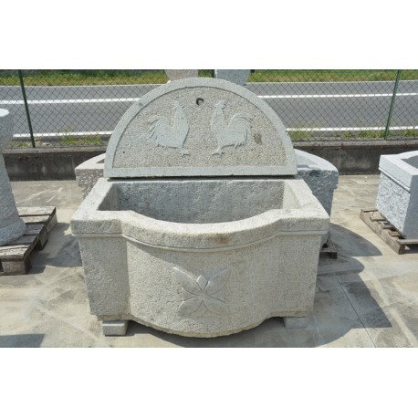 fountain carved in granite