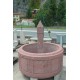 Fountain in porphyry round
