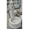 Fountain in granite column